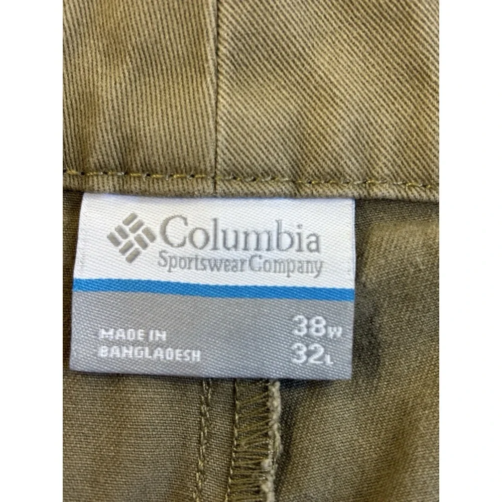 Columbia Men's 38X32 Casual Brown Chino Everyday Essential Pants Outdoors Preppy